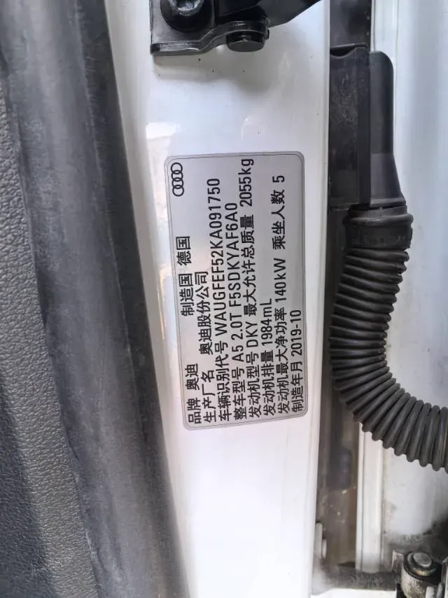 2019 Audi A5 2.0T 190HP L4 7DCT,autocango,china used car exporter,china ev exporter,chinese used car exporter,chinese used ev exporter