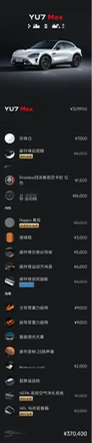 2025 MI YU7 BEV 101.7KWH,autocango,china used car exporter,china ev exporter,chinese used car exporter,chinese used ev exporter