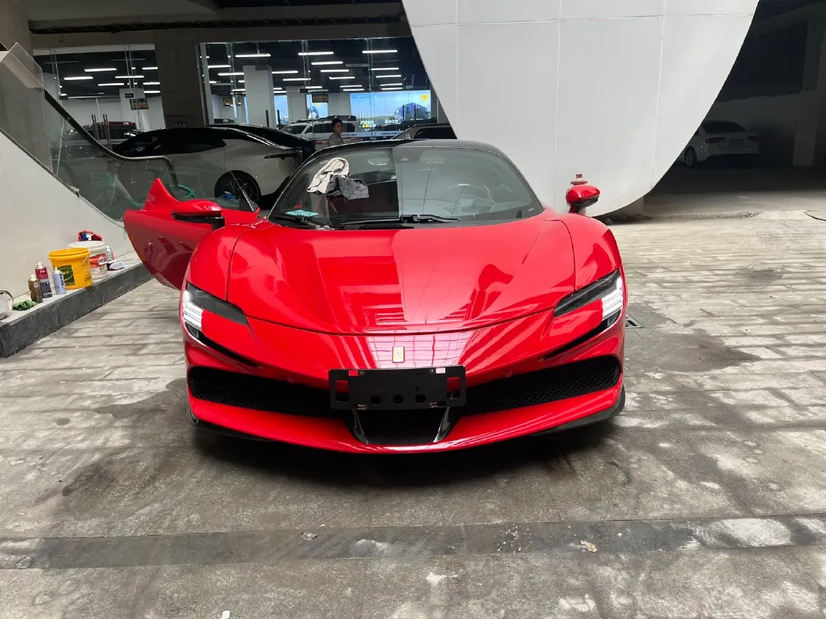 2020 Ferrari SF90 3.9T 781HP V8 8DCT PHEV 7.9KWH,autocango,china used car exporter,china ev exporter,chinese used car exporter,chinese used ev exporter