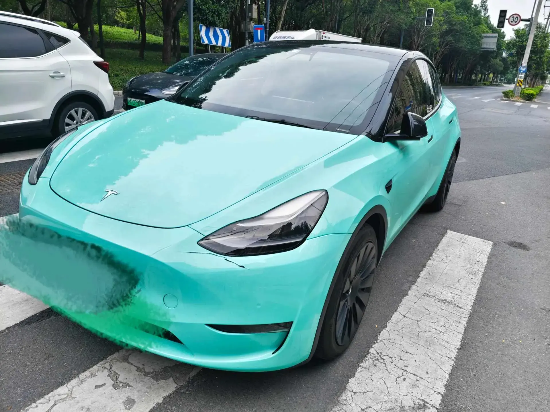 2021 TESLA MODEL view 1